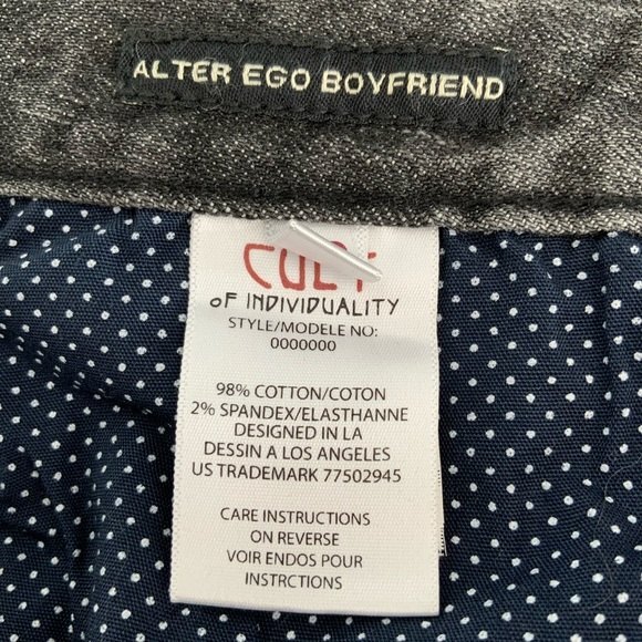 Cult of Individuality Alter Ego Boyfriend Jeans Black 26 - Picture 7 of 10